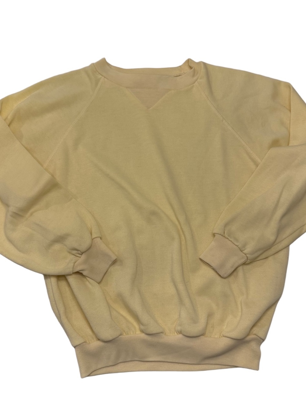 Active USA Pale Yellow Crewneck Sweatshirt